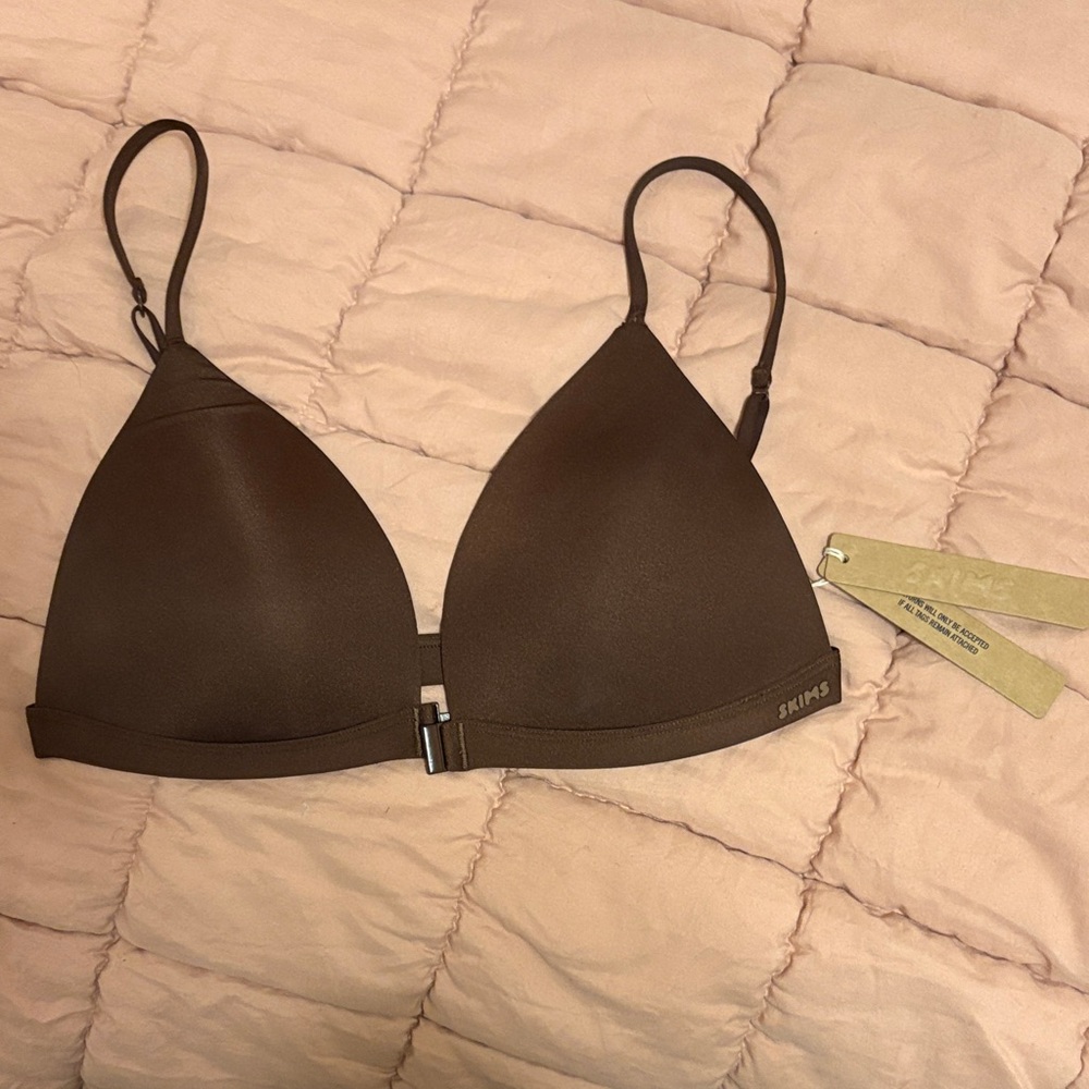 SKIMS Chocolate Triangle Bralette